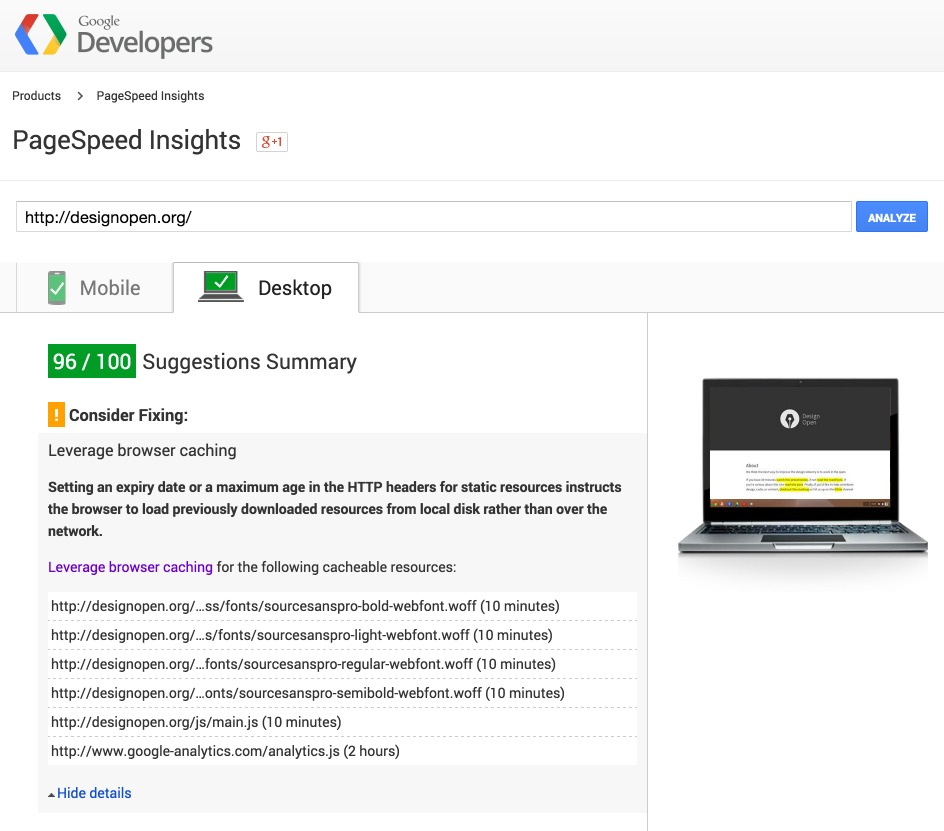 PageSpeed Insights